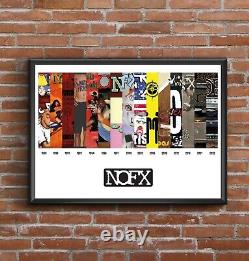 Discographie de NOFX Mise à jour 2023 Multi Album Art Print Super Cadeau de la Fête des Pères