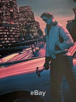 Drive Rory Kurtz Mondo Impression Affiche Film Art Film Sérigraphie Gosling Portrait