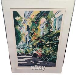 Écrans en sérigraphie vintage de Jon Carsman 'La porte du ciel' Épreuve signée de l'artiste 74 cm x 98 cm