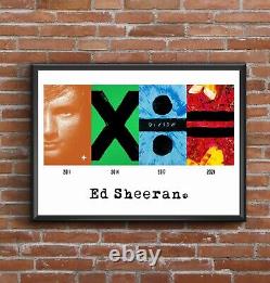 Ed Sheeran Multi Album Couverture Discographie Affiche Cadeau De Jour Personnalisé Pères