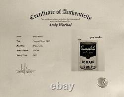 Edition Originale D'andy Warhol Avec Certificat D'authenticité