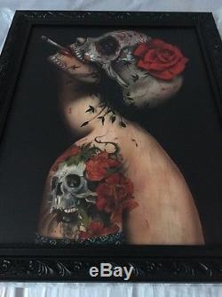 Édition Spéciale De 33 Viva La Muerte Encadrée S / N De Brian M. Viveros Afterdeath