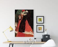 Egon Schiele Cardinal et Nonne Caressent (1912) Affiche Poster Photo Peinture Art Print