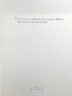 Ellsworth Kelly Signé Numéroté Iconic1973 Limited Edition Screenprint, Encadrée