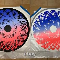 Ensemble D'impression D'écran Jason Revok Spirograph 2019 De 2 Blanc Et Noir Edition De 50