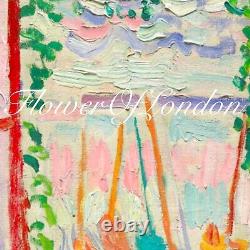 Ensemble de 2 estampes Matisse Paysage de fenêtre ouverte, rose vintage doux et atténué, Giclée