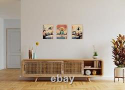 Ensemble de 3 affiches Pokémon / Impression sur toile / Impressions murales de ninja encadrées