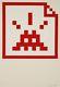 Espace Space Invader Fichier (rouge) Print 2006 Limité À 30