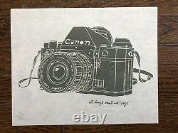 Evan Hecox Camera Print, Canon Ae-1 Polaroid, Urban Abstract, Kaws, Obey