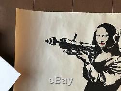 Extra Rare! Authentique! 2002 Banksy Poster Prints Vintage Original (kaws)