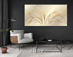 Feuilles d'or de haute qualité, belle impression sur toile d'art mural faite à la main.