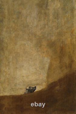 Francisco Goya Le Chien (1823) Peinture Photo Affiche Impression d'Art Cadeau