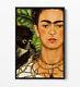 Frida Kahlo, Collier D'épine - Canvas Wall Art Float Effet/cadre/afficheur Imprimer