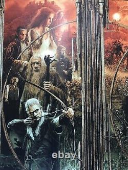Gabz Lord Of The Rings Triptyque Variante Movie Print Poster Mondo Star Wars 4k