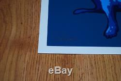 George Rodrigue Blue Dog LIL Blue Dog Sérigraphie Bleue Signée Art Numéroté