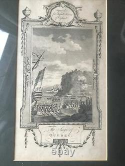 Gravure En Anglais Vers 1795 Vue Du Siège De Québec