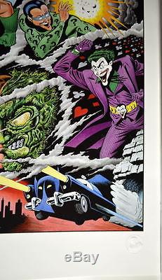 Guardiens De Gotham City Lithographie Dick Sprang Artwork Rare 1996 Batman