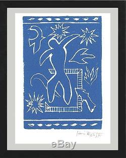 Henri Matisse Original Ltd Ed Imprimer Joyeux Man Main Signé Avec Coa (sans Cadre)