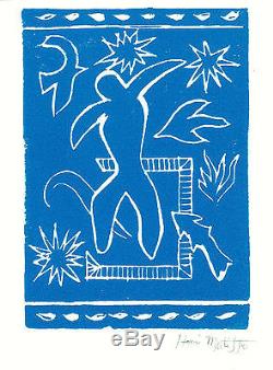 Henri Matisse Original Ltd Ed Imprimer Joyeux Man Main Signé Avec Coa (sans Cadre)