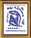 Henri Matisse Print Blue Nude Signé À La Main Édition Limitée Linocut Avec Coa