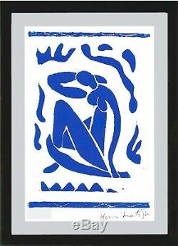 Henri Matisse Signée À La Main Ltd Édition Nu Bleu Avec Coa (sans Cadre)