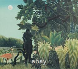 Henri Rousseau Le charmeur de serpents, lithographie originale signée, 1976