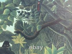 Henri Rousseau Le charmeur de serpents, lithographie originale signée, 1976