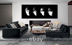 IMPRESSION SUR TOILE ART WALL DES BEATLES Prêt à Accrocher IMAGE TOILE ENCADRÉE