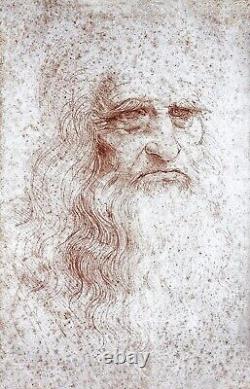 IMPRESSION SUR TOILE DE LEONARDO DA VINCI ART MURAL AUTOPORTRAIT