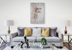 IMPRESSION SUR TOILE DE LEONARDO DA VINCI ART MURAL AUTOPORTRAIT