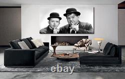 IMPRESSION SUR TOILE LAUREL ET HARDY ARTISANALE GRANDE TOILE DE FILM