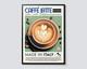 Impression Art Vintage Latte, Décor Mur De Café Italien, Portrait Photographique Pour