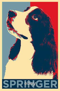 Impression d'art du Springer Spaniel 'Espoir' Affiche photo Cadeau pour les amoureux des chiens canins