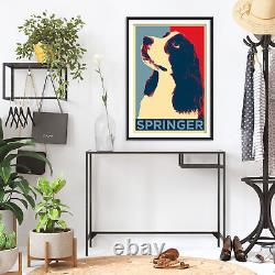 Impression d'art du Springer Spaniel 'Espoir' Affiche photo Cadeau pour les amoureux des chiens canins