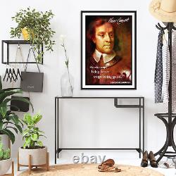 Impression d'art, photo, affiche cadeau avec citation d'Oliver Cromwell