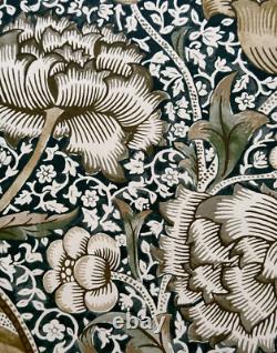 Impression encadrée William Morris 'Wandle' Papier peint vintage moutarde art mural