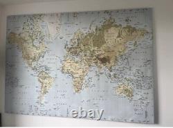 Impression sur toile de la carte du monde d'Ikea