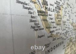 Impression sur toile de la carte du monde d'Ikea