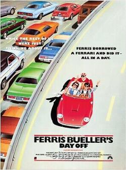 Impression sur toile grand format du film La Folle Journée de Ferris Bueller Cadeau A0 A1 A2 A3 A4