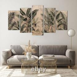 Impression sur verre 160x85cm Image d'art mural Forêt Feuille Arbre Grand Décor Image Oeuvre d'art