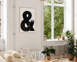 Impression typographique minimaliste et relaxante, décoration murale graphique moderne, cadeau parfait