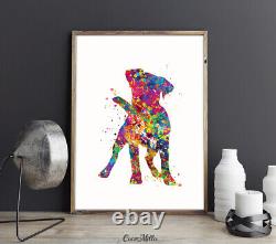 Jack Russell Cute Dog Aquarelle Imprimer Jack Russell Terrier Dog Lover Gift-1165