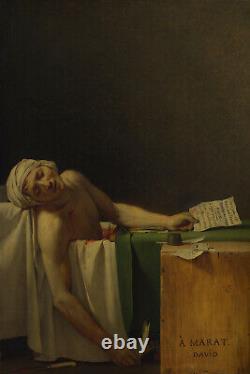 Jacques-Louis David La Mort de Marat (1793) Affiche Photo Peinture d'Art Imprimée