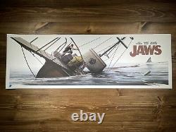 Jaws Art Print Movie Poster Par Jc Richard Signé La Bataille Finale X/150 Mondo
