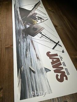 Jaws Art Print Movie Poster Par Jc Richard Signé La Bataille Finale X/150 Mondo