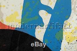 Joan Miro Exposition Sobreteixims Grande Gravure Sur Édition Paper Limited
