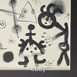 Joan Miro Vintage 1958 Signé Matted At 11x14 Offset Lithographie Achetez-le Maintenant