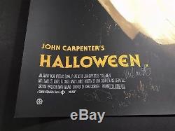 Jock Halloween Affiche Signée John Carpenter Mondo Michael Myers Edmiston
