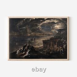 John Martin La Chute de Babylone (1819) Affiche, Reproduction artistique, Peinture, Œuvre d'art