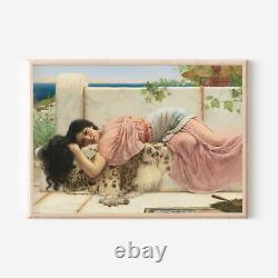 John William Godward Quand le cœur est jeune (1902) Affiche, Impression, Peinture